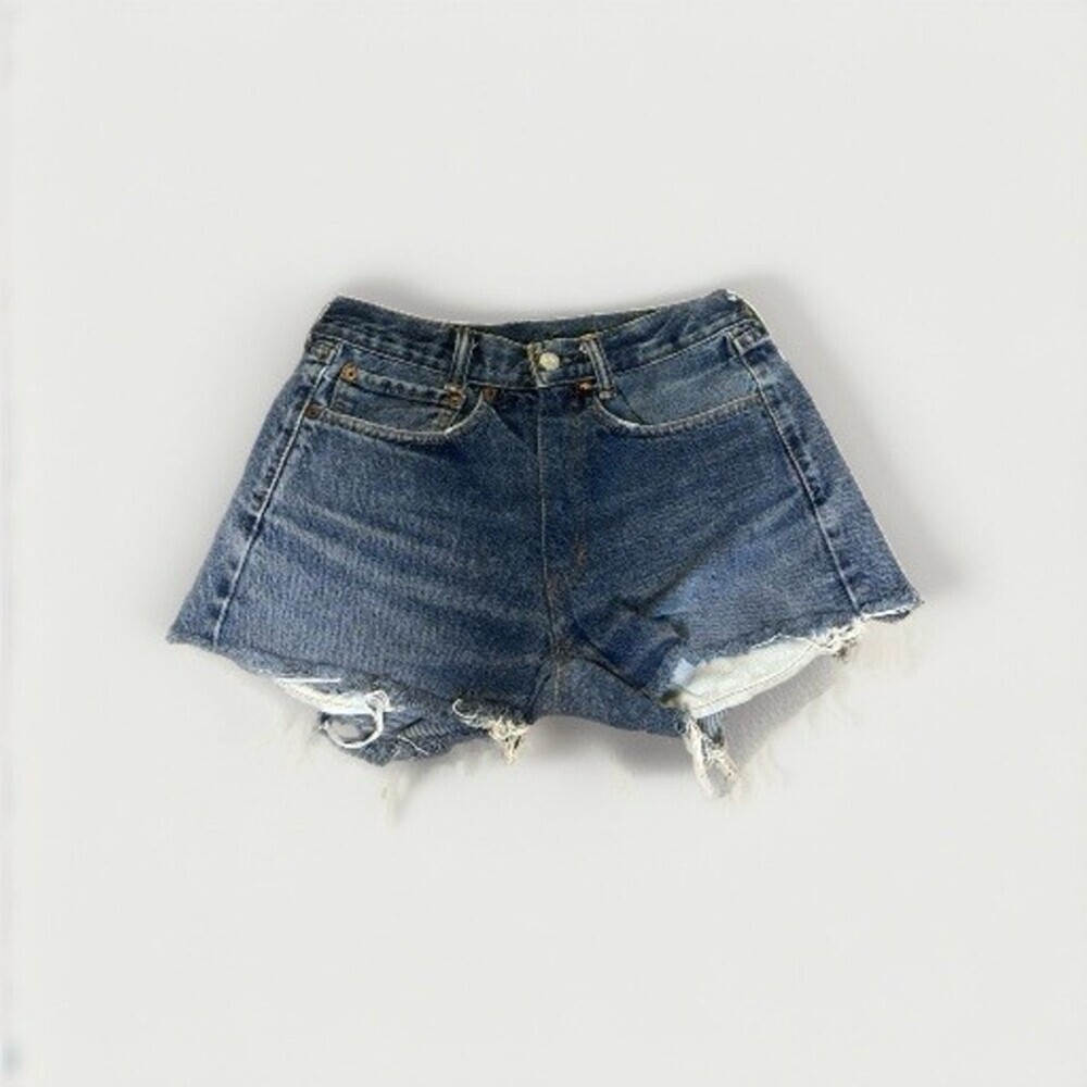 Women’s Size 26 Vintage Levi Cutoffs. Crisp, Clean. The Perfect Denim Shorts.